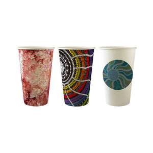 BC-16-CCAB-ART ART BioCup Single Wall Indigenous Art Series 16oz Cup Leisure Coast Hospitality & Packaging Supplies